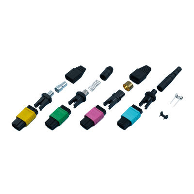 좋은 가격 고정밀 상호 교환 가능한 MPO 커넥터 2.0mm 희귀 리본 부트 아구아 125um 온라인으로