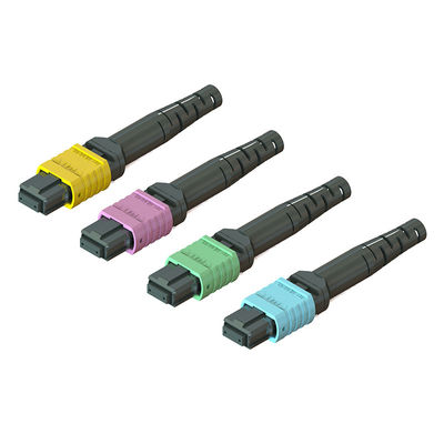좋은 가격 통신 MPO 광섬유 커넥터 3.5 60mm 12 / 16 / 24 코어 남성 여성 온라인으로